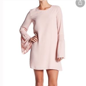 BCBGeneration Smocked Bell Sleeve Dress
